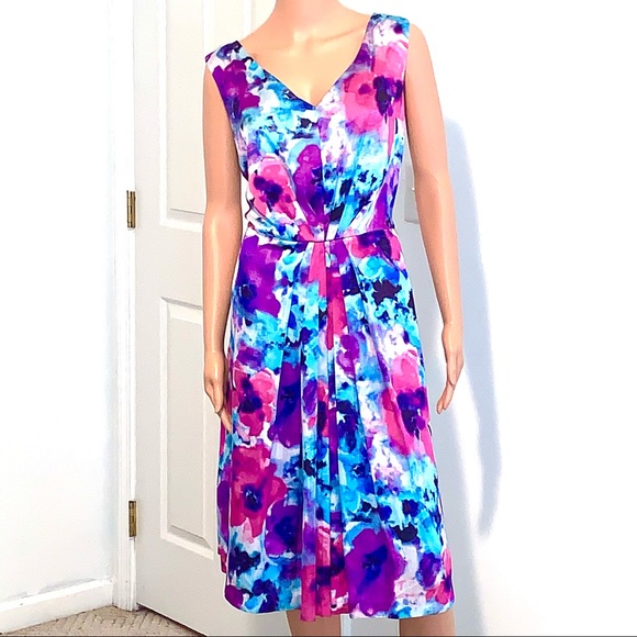 JONES NY COLLECTION Formal Watercolor Dress - Picture 1 of 9